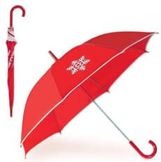 Christmas-Snowflake-Design-Red-Automatic-Umbrella
